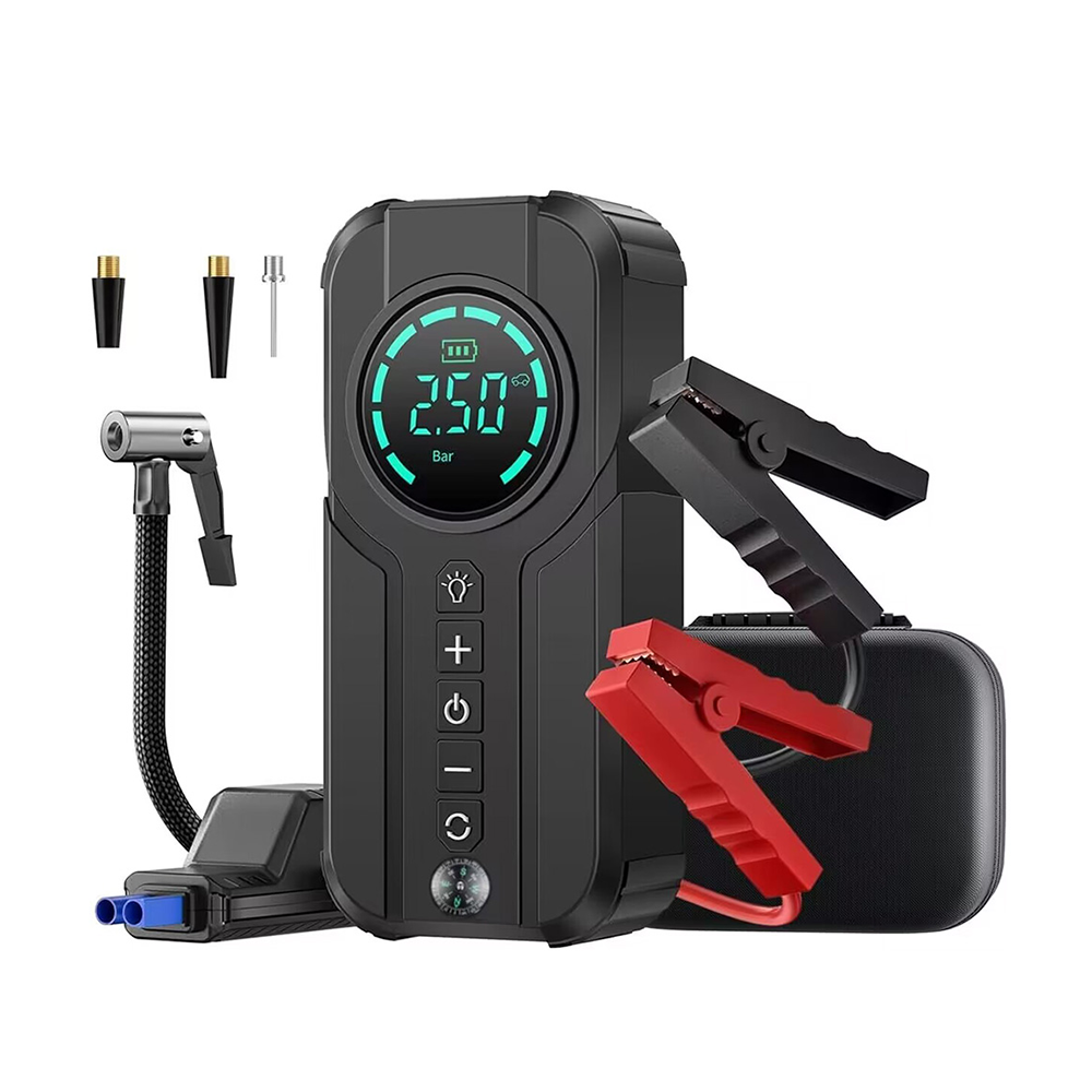 Avviatore Emergenza Auto con Compressore Portatile
