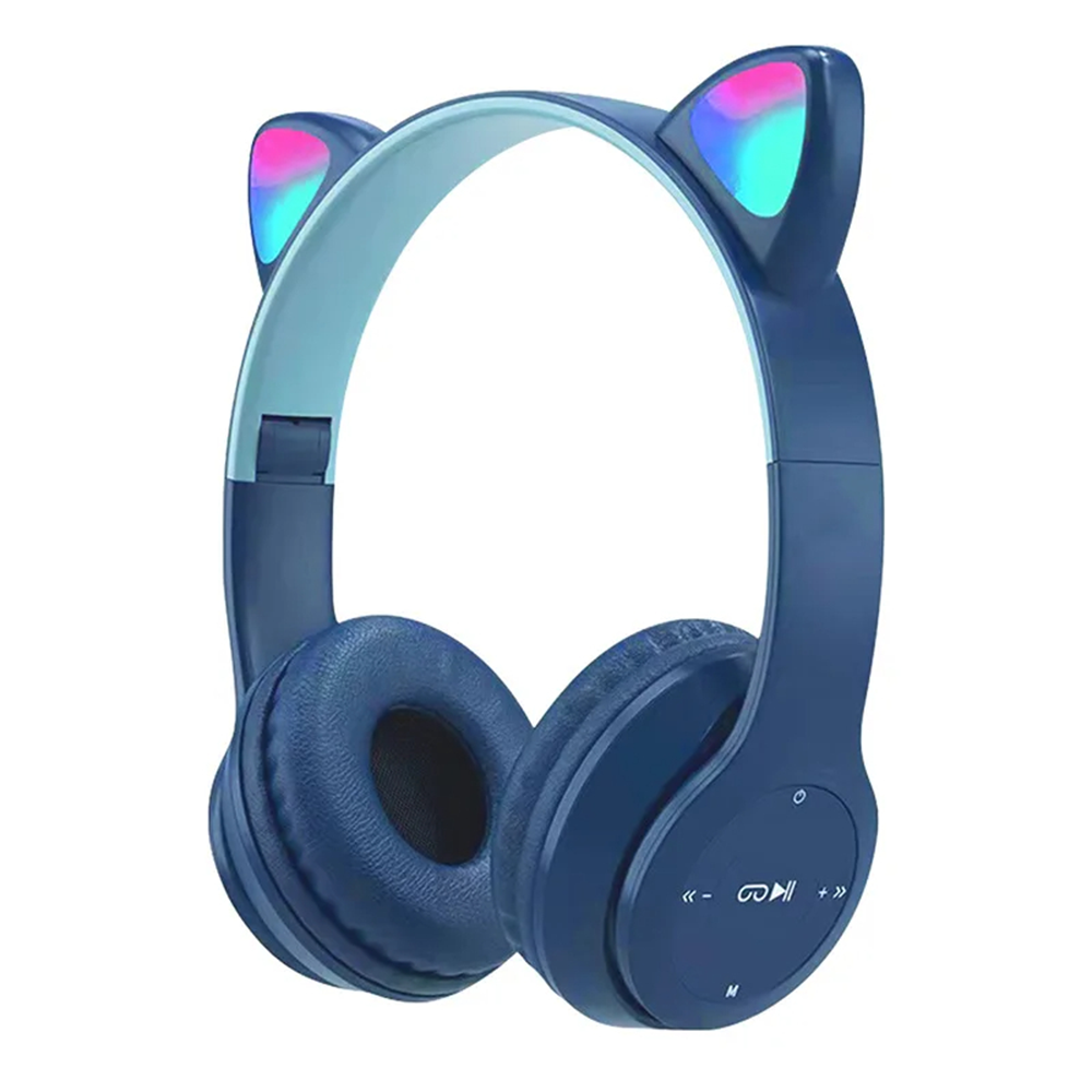 Cuffie Bluetooth con Orecchie da Gatto LED
