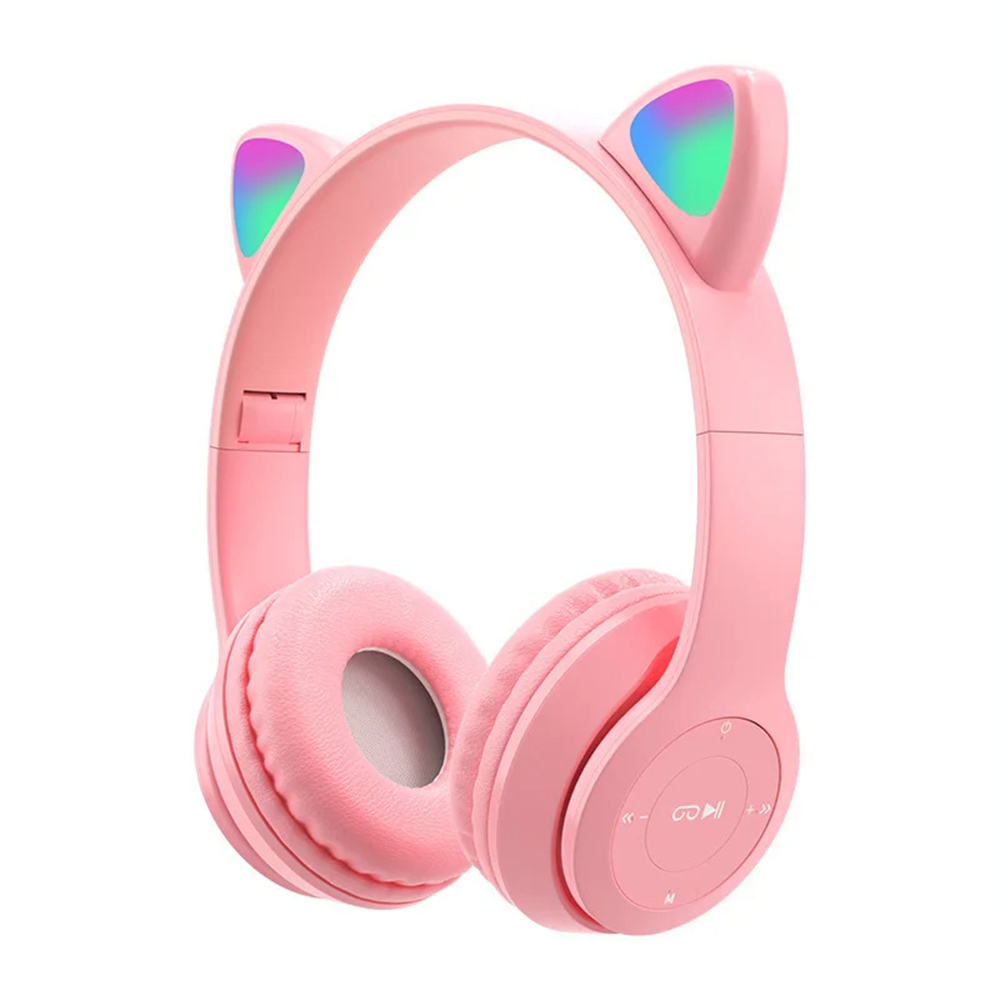 Cuffie Bluetooth con Orecchie da Gatto LED