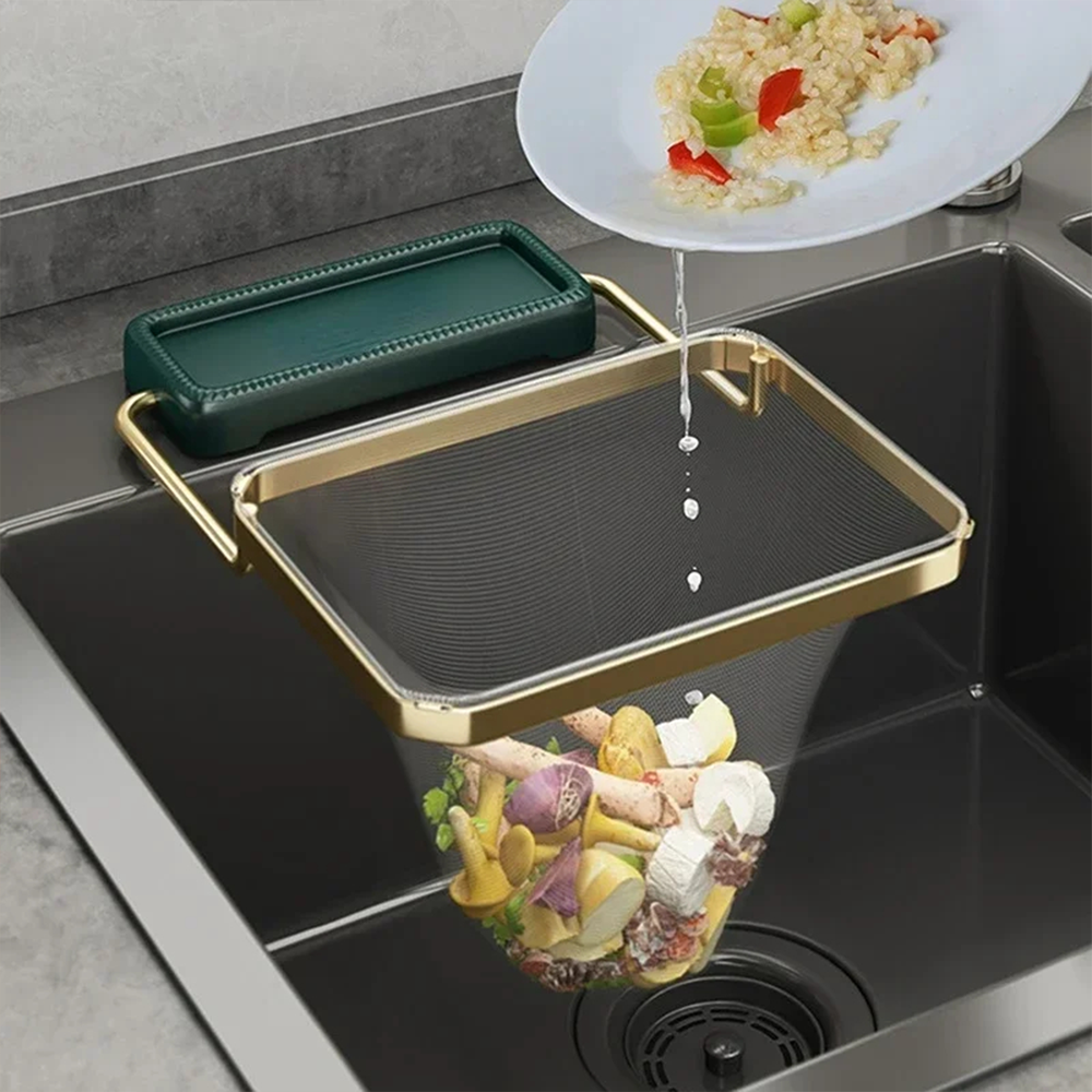 Cestello Filtro Pieghevole per Lavello con Sacchetti Usa e Getta