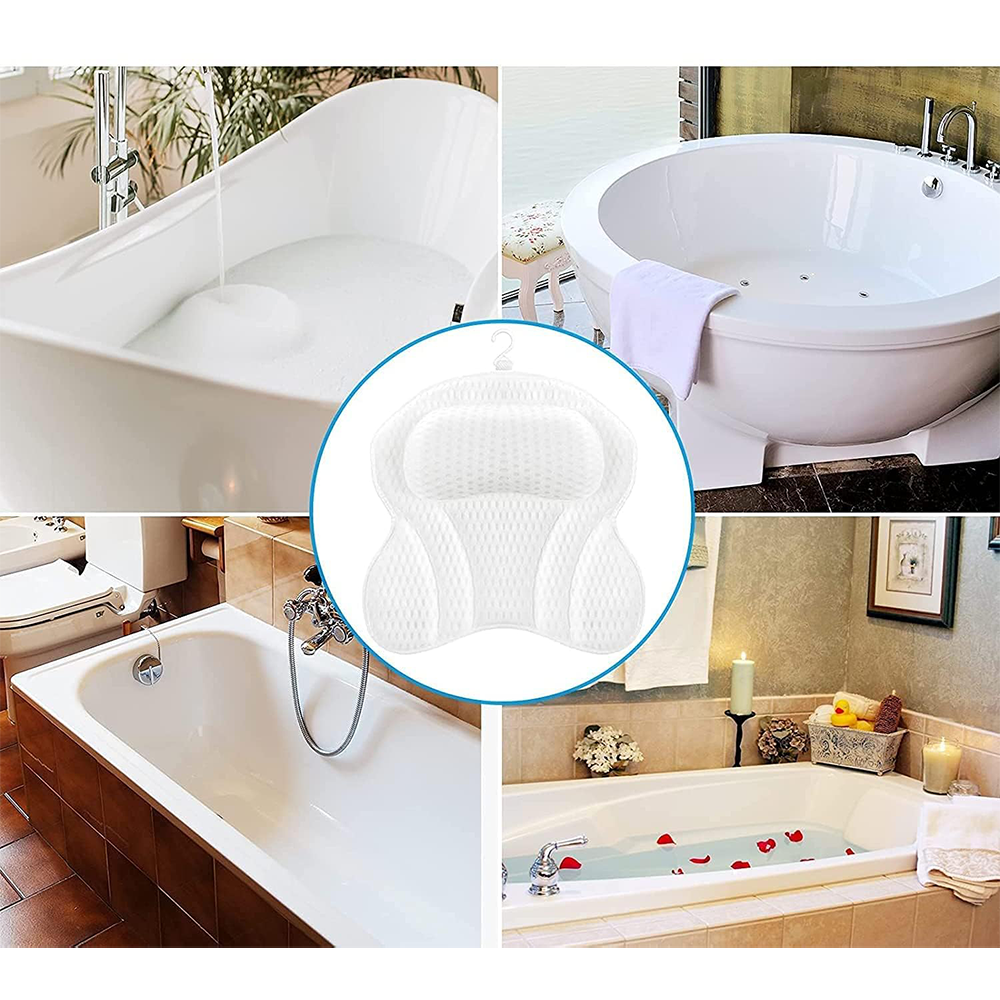 Cuscino Ergonomico 4D Air Mesh per Vasca da Bagno