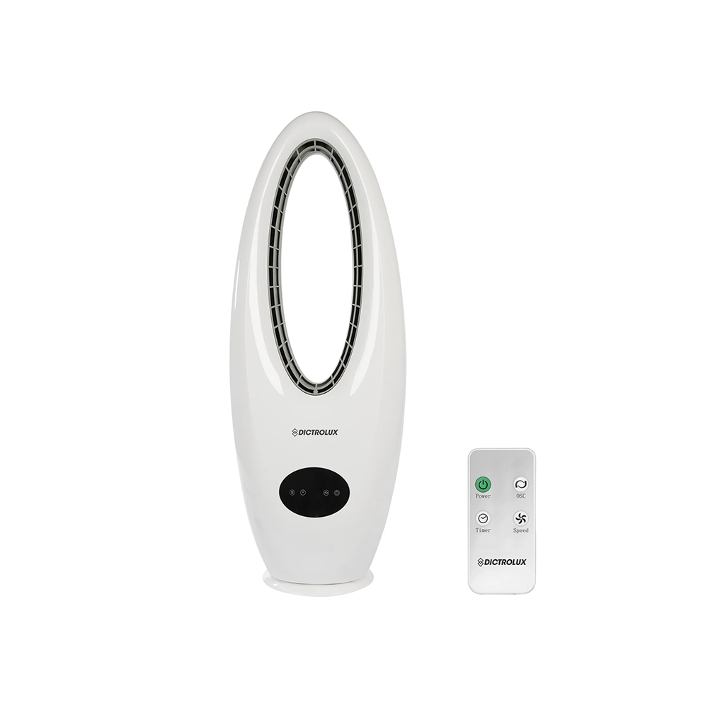 Dictrolux Ventilatore a Torre Senza Pale Silenzioso 50W