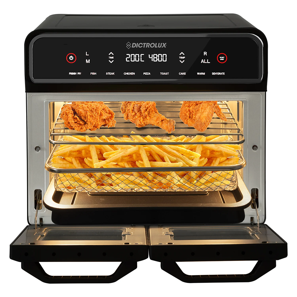 Friggitrice ad Aria Doppio Scomparto 23 Litri 2400W