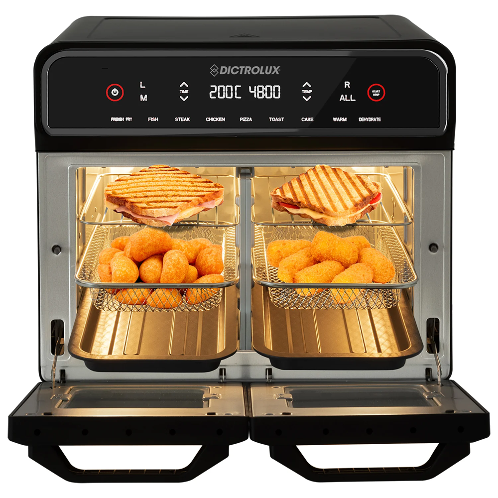 Friggitrice ad Aria Doppio Scomparto 23 Litri 2400W