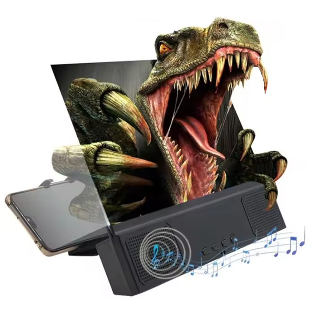 Proiettore Schermo Smartphone 12" HD con Lente Anti-Luce Blu e Speaker Bluetooth Integrato