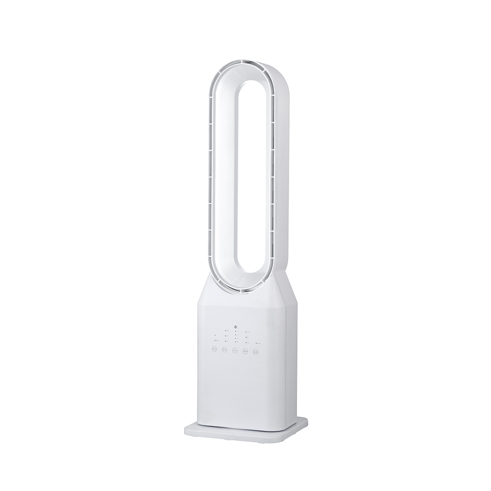Ventilatore a Torre Senza Pale 50W con Telecomando e Timer – Touchscreen e Oscillazione Automatica per Casa