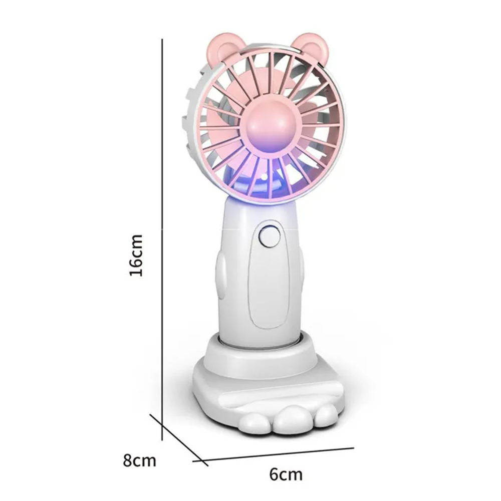 Ventilatore Portatile Ricaricabile da Borsa con 3 Velocità