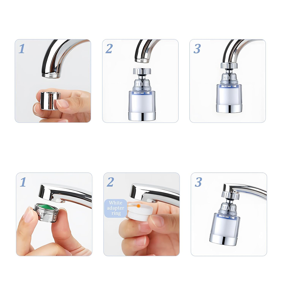 Filtro Rotante per Rubinetto con Purificazione Avanzata dell’Acqua