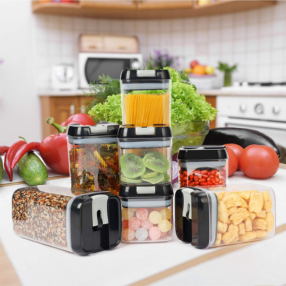Contenitori Plastica Trasparenti per Alimenti con Coperchio Ermetico