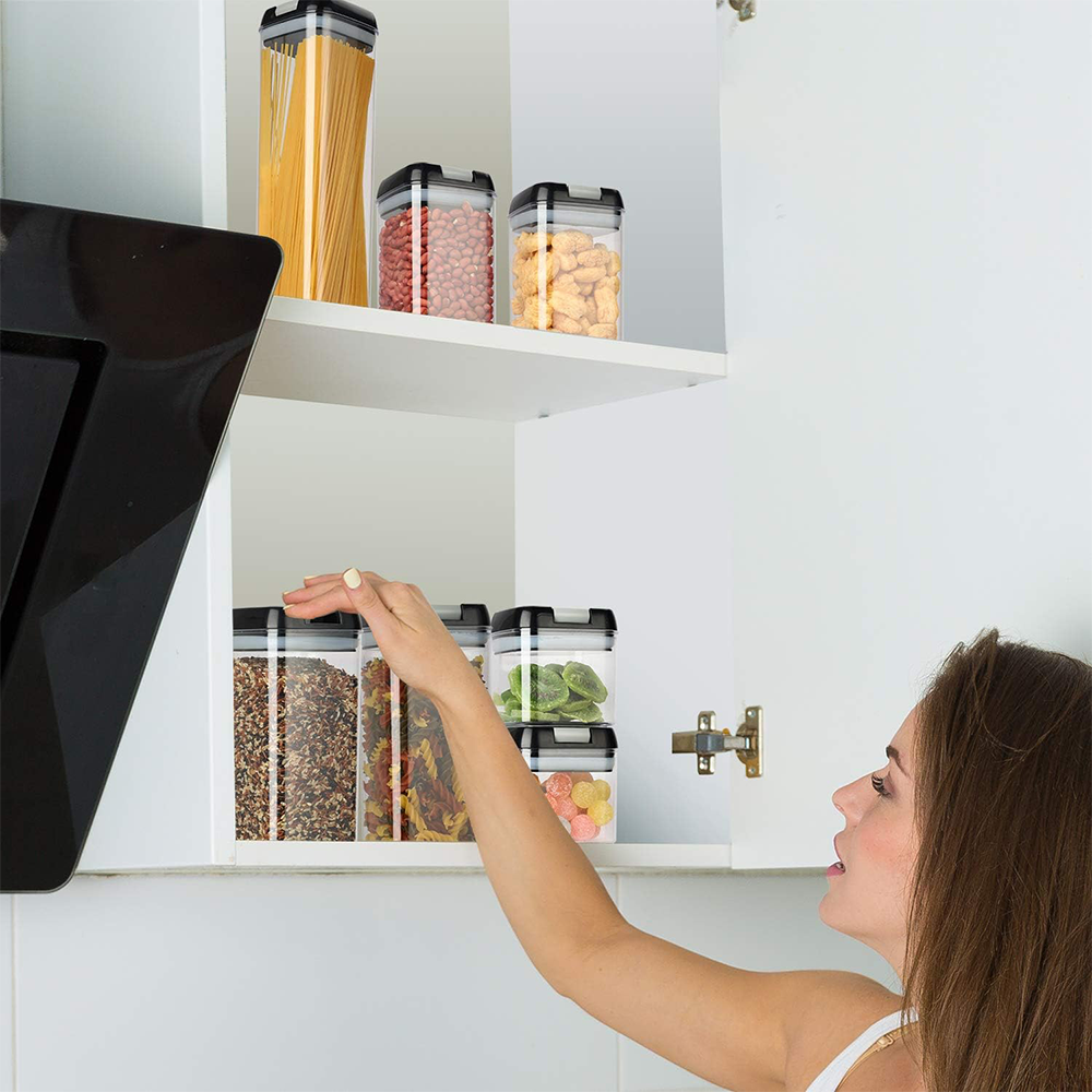 Contenitori Plastica Trasparenti per Alimenti con Coperchio Ermetico
