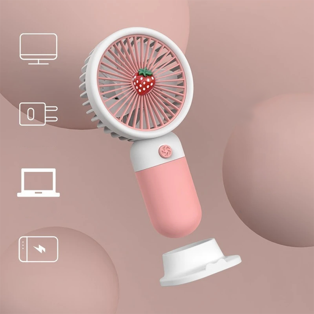 Ventilatore Ricaricabile Fruit Design da Scrivania e Tascabile