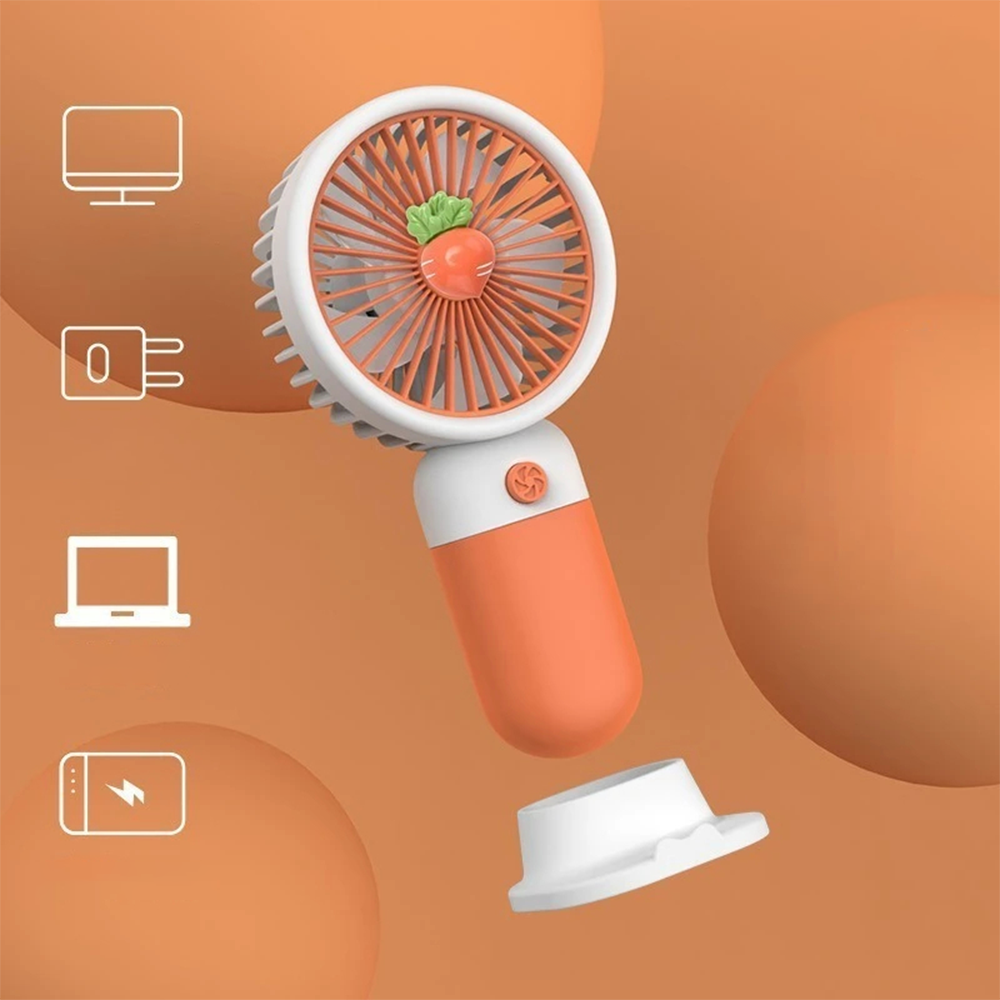 Ventilatore Ricaricabile Fruit Design da Scrivania e Tascabile