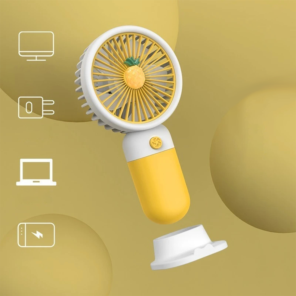 Ventilatore Ricaricabile Fruit Design da Scrivania e Tascabile