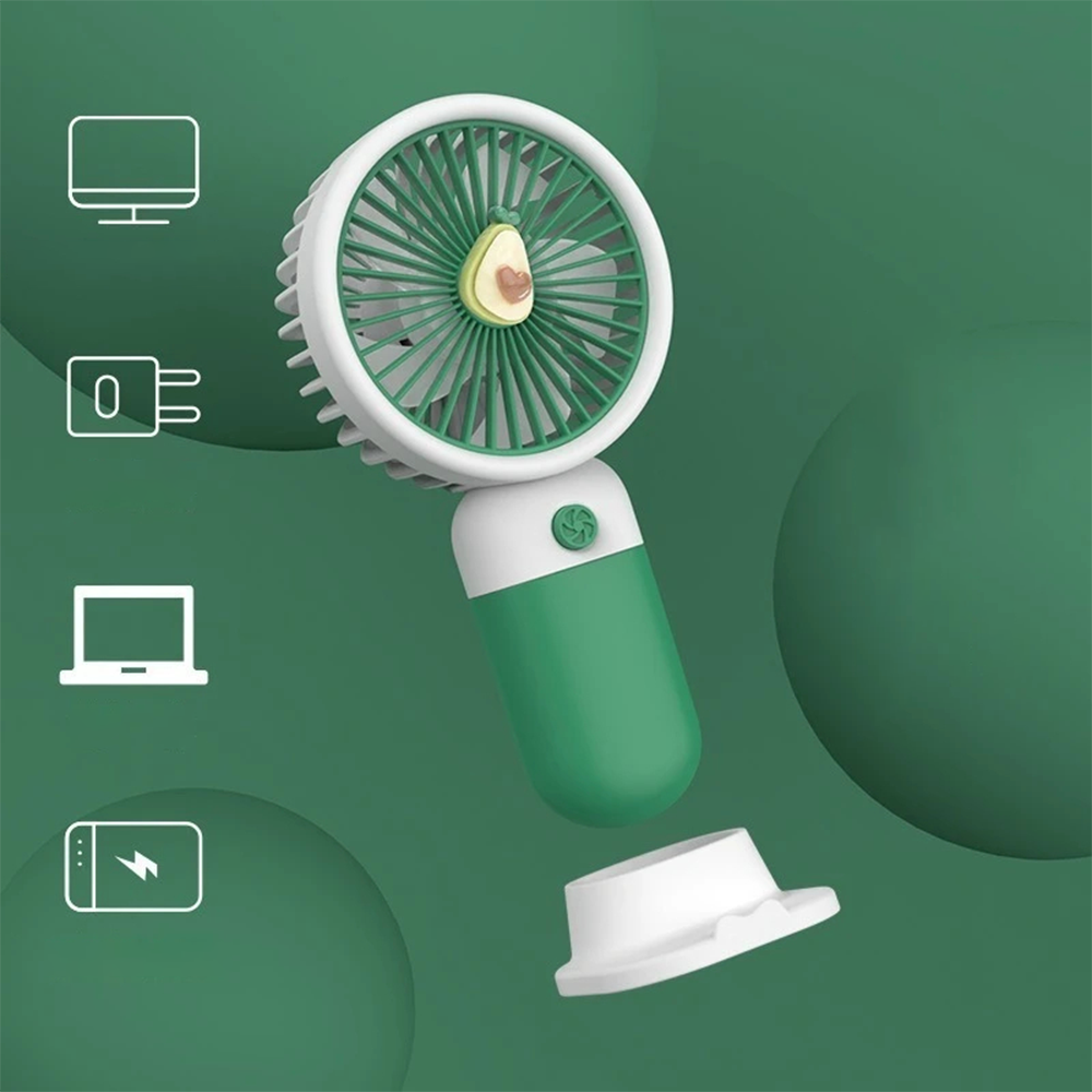 Ventilatore Ricaricabile Fruit Design da Scrivania e Tascabile