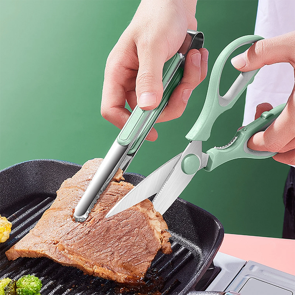 Forbici da Cucina Multifunzionali con Pinza Inclusa