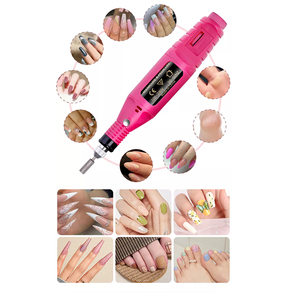 Kit Elettrico per Manicure e Pedicure con Punte Intercambiabili