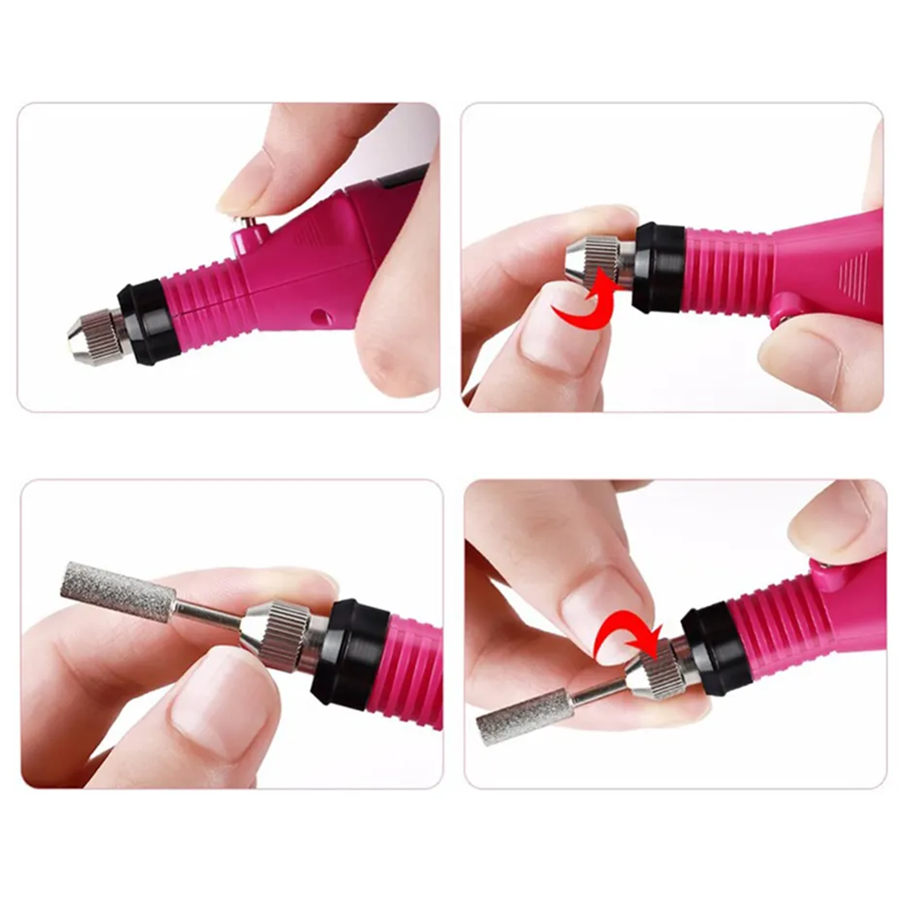 Kit Elettrico per Manicure e Pedicure con Punte Intercambiabili