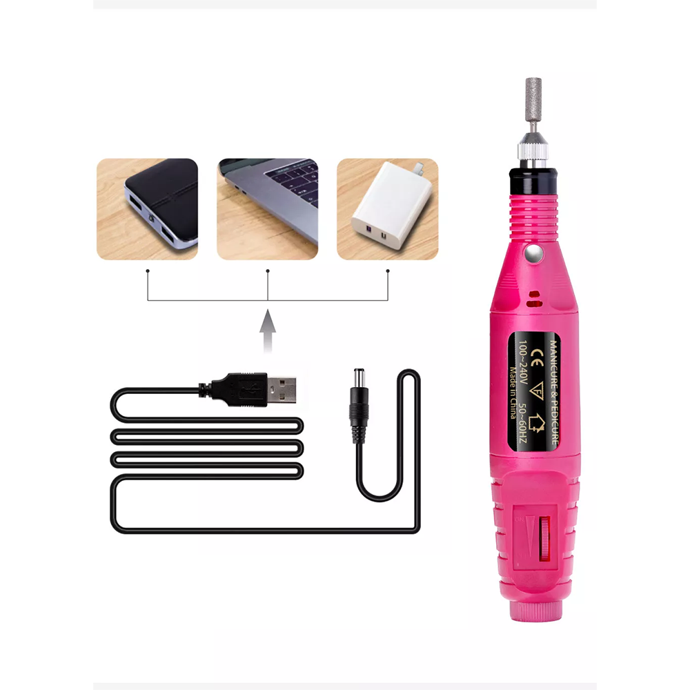Kit Elettrico per Manicure e Pedicure con Punte Intercambiabili