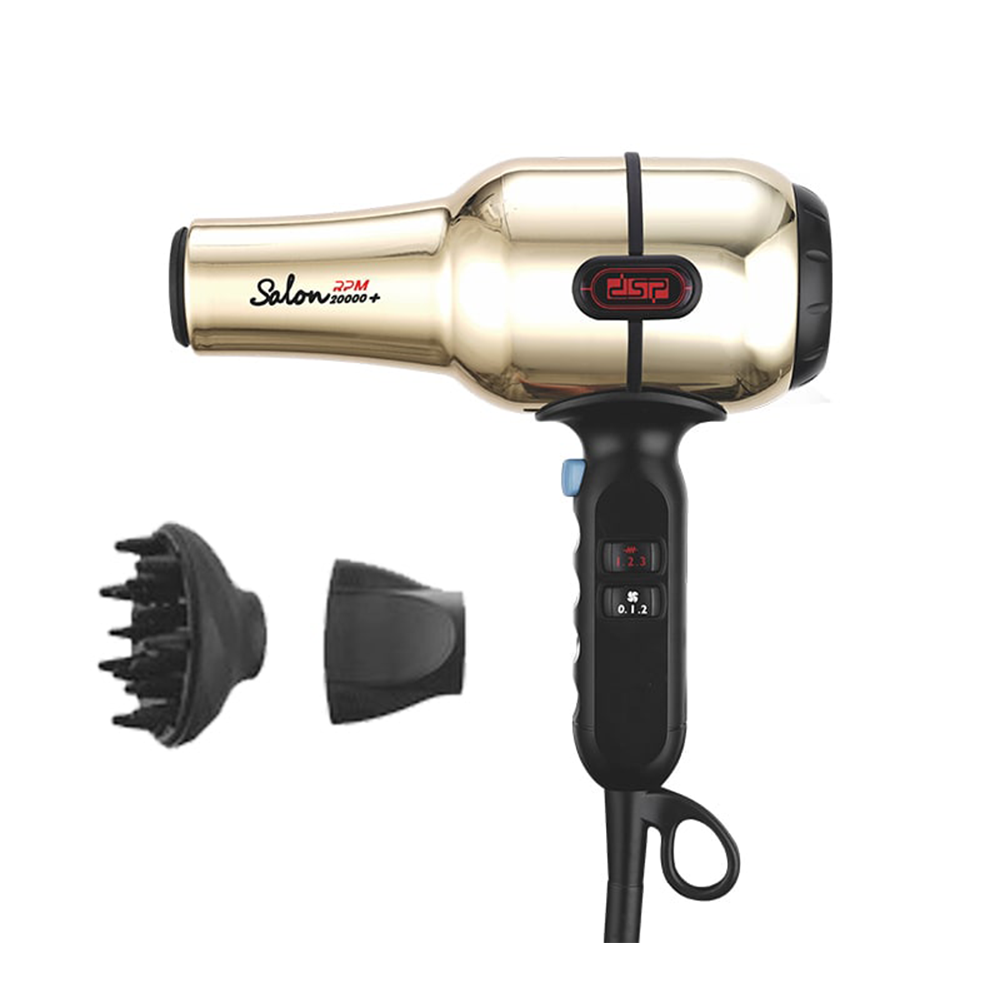 Asciugacapelli Professionale 2000W con Flusso d’Aria Potente
