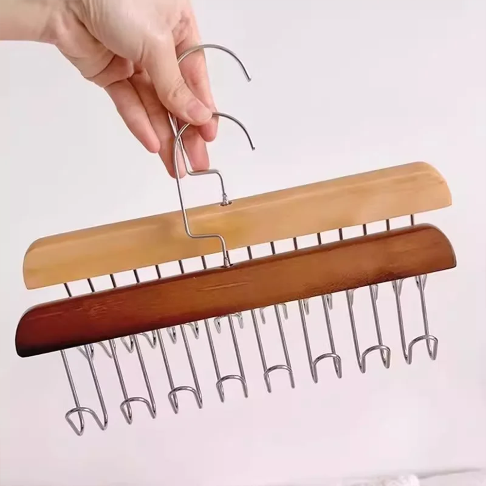Gruccia Appendino Salvaspazio Effetto Legno