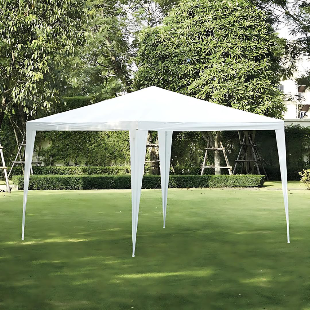Gazebo 3x3 Metri con Montaggio Rapido, Copertura e Struttura in Ferro per Giardino