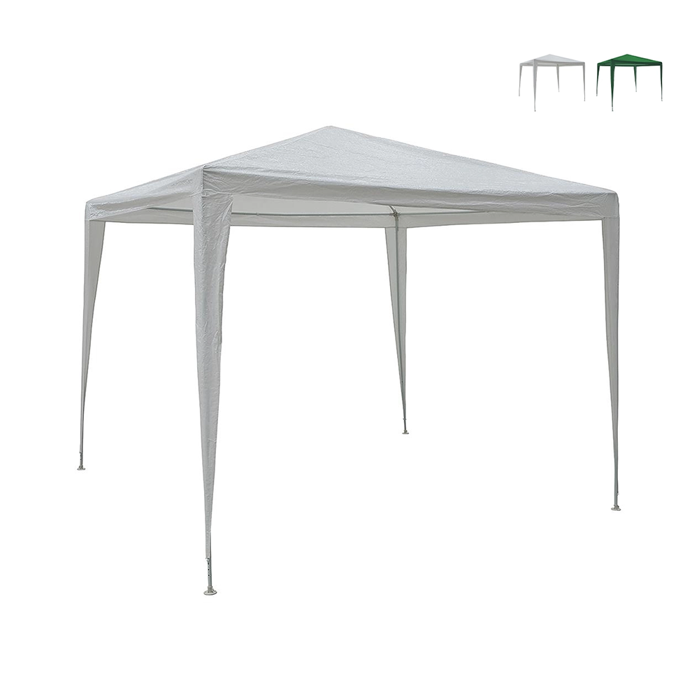 Gazebo 3x3 Metri con Montaggio Rapido, Copertura e Struttura in Ferro per Giardino