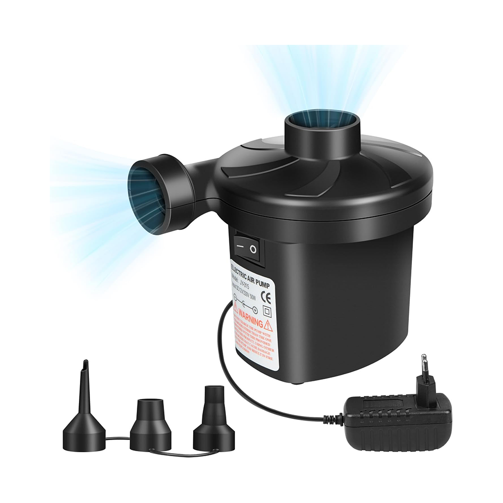 Gonfiatore Elettrico Portatile 2 in 1 per Materassi e Piscine