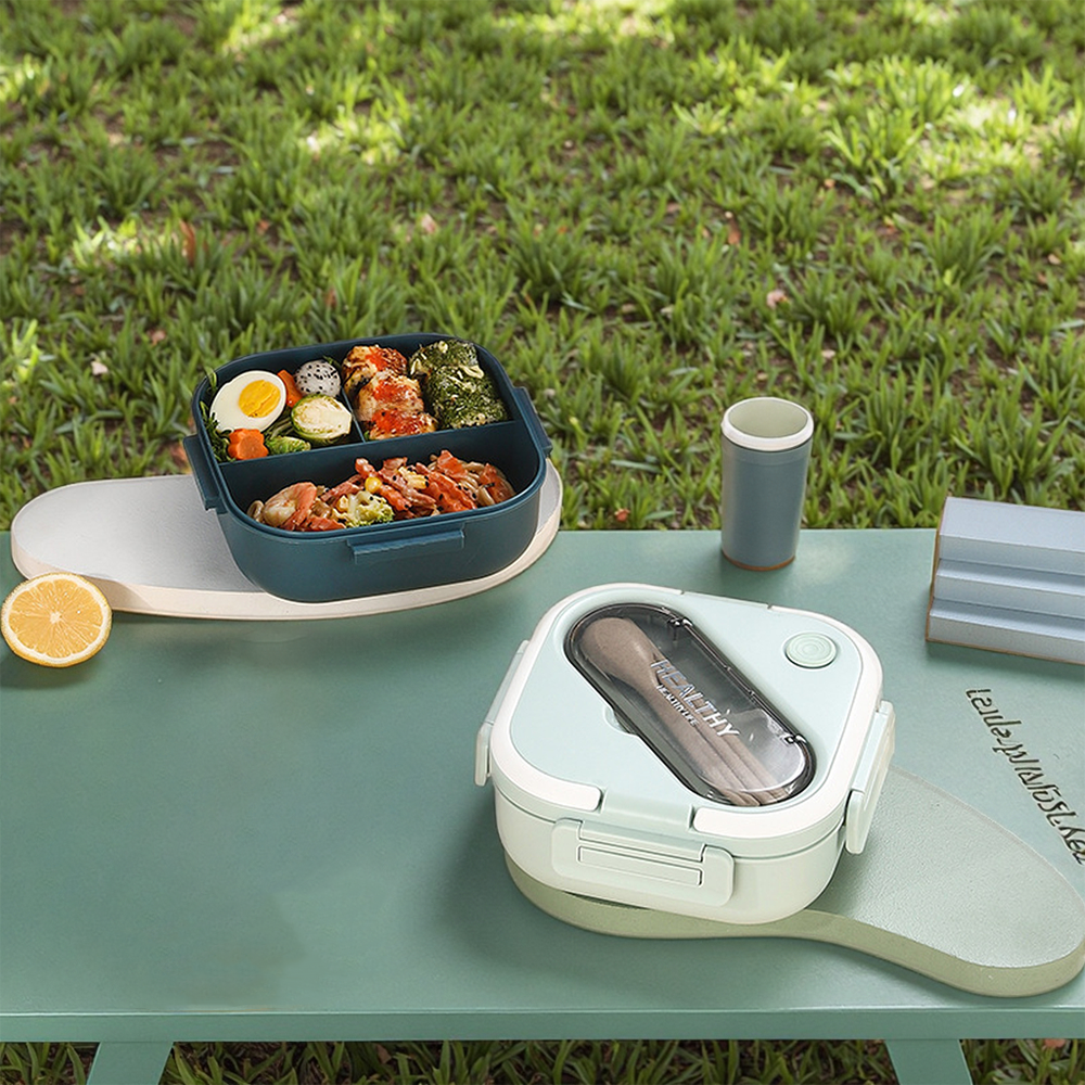 Lunchbox Bento Multi-Scomparto con Cucchiaio e Bacchette