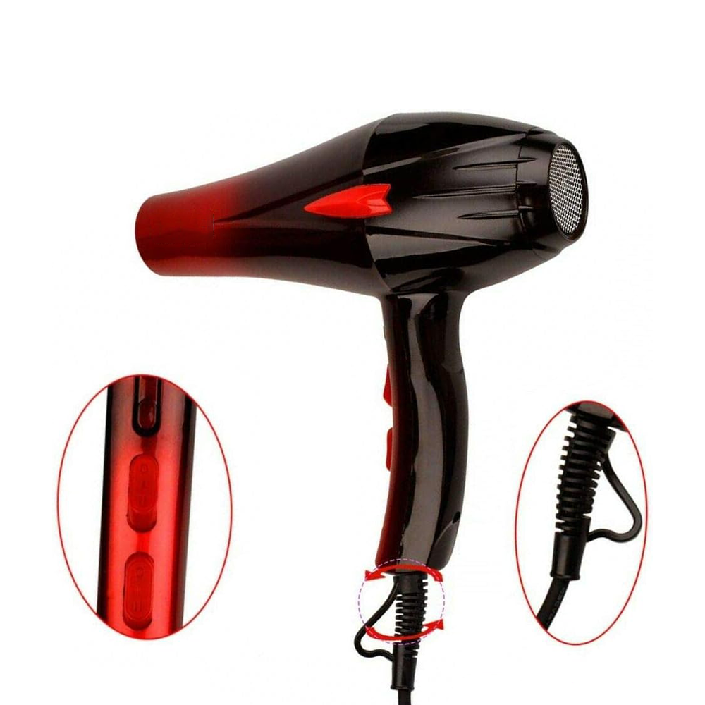 Asciugacapelli Professionale 4000W con Diffusore e Concentratore