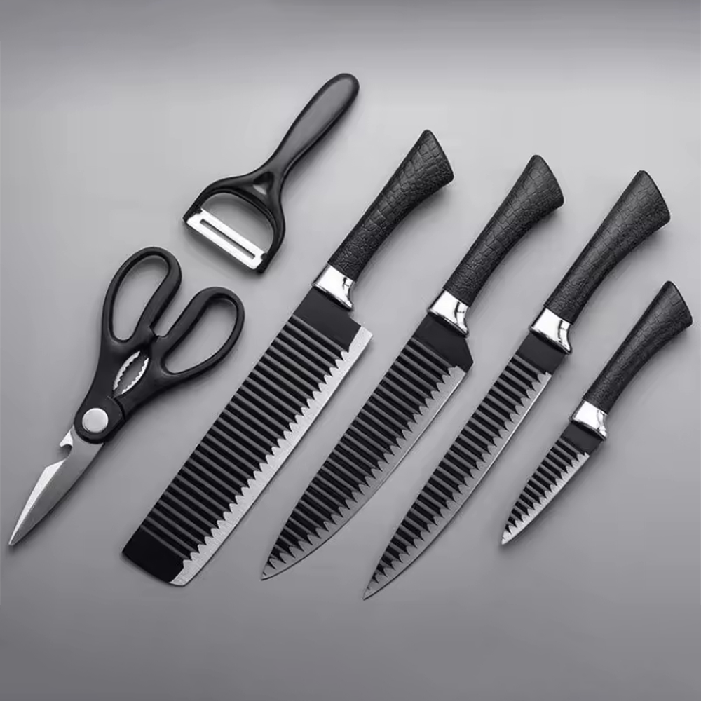 Coltelli da Cucina Professionale con Forbici e Pelapatate