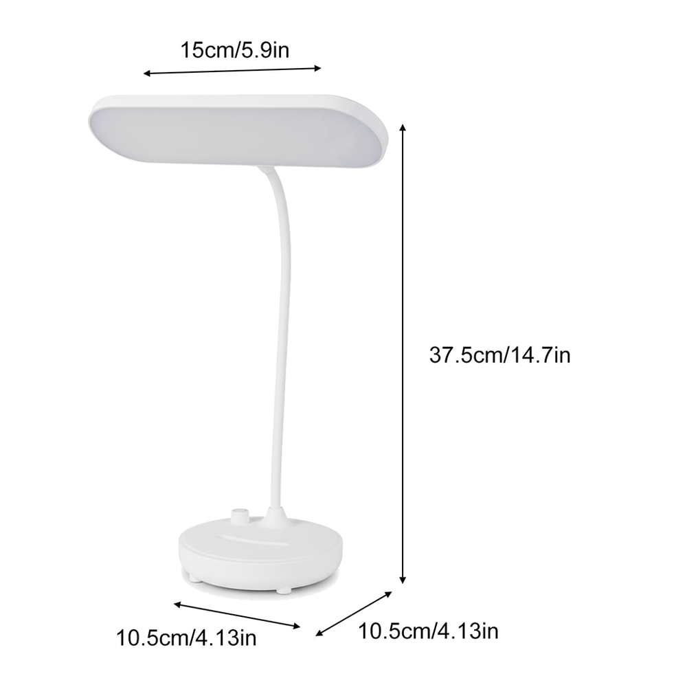 Lampada da Scrivania LED Regolabile con Collo Flessibile e Batteria Ricaricabile