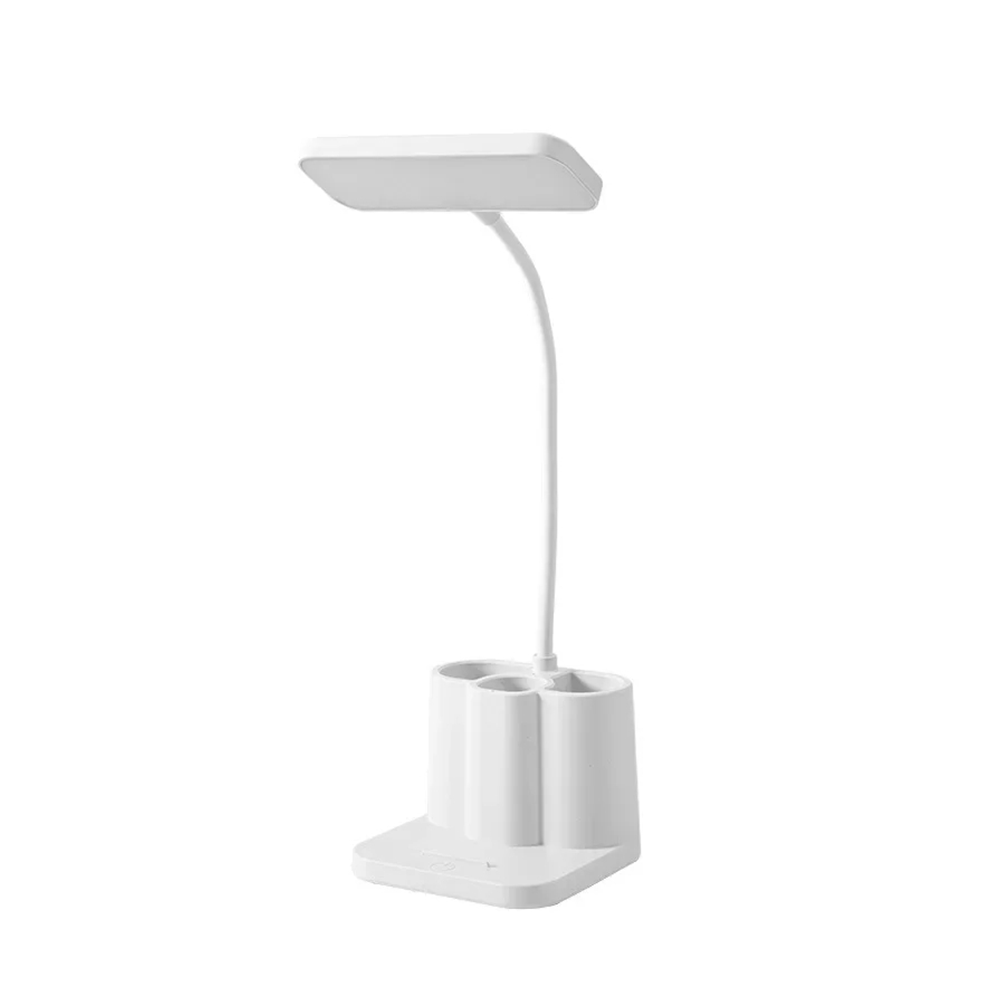 Lampada LED Scrivania Ricaricabile con Porta Penne e Luce Regolabile
