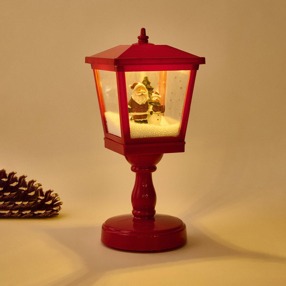 Addobbo Natalizio Lampione Musicale Con Luci Per Decorazioni Festive