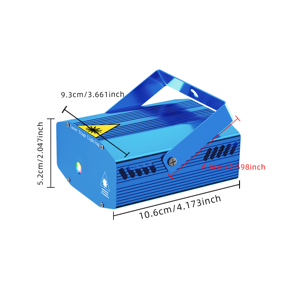 Proiettore Laser LED Musicale con Effetti Dinamici