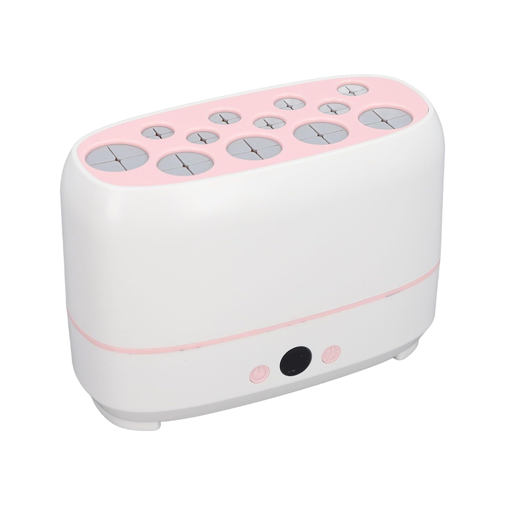 Lavapennelli Elettrico 2 in 1 con 12 Slot per Pennelli Trucco