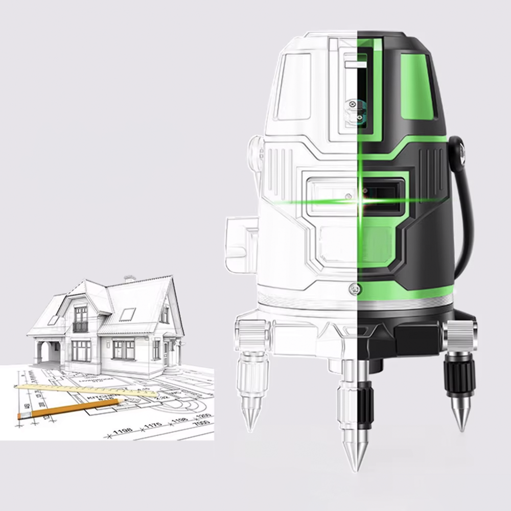 Laser Autolivellante Professionale 5 Linee con Rotazione 360°