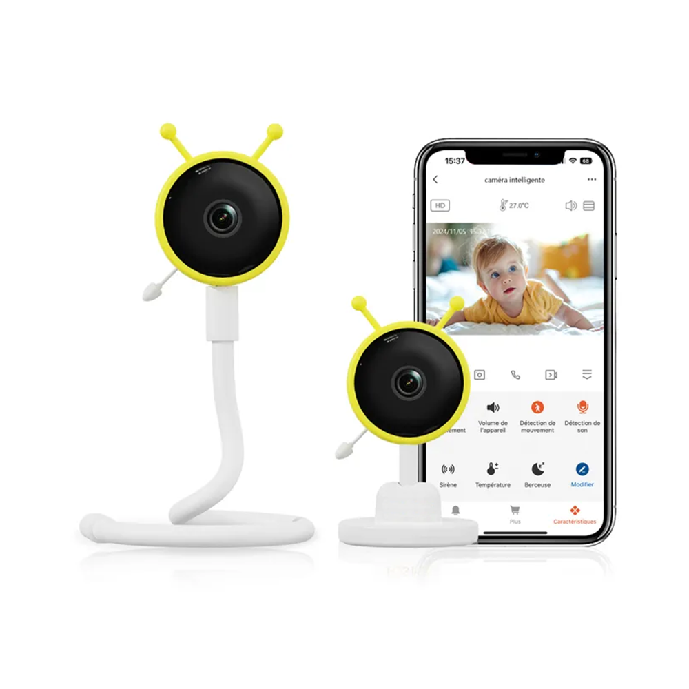 Baby Monitor WiFi con Visione Notturna e Audio Bidirezionale