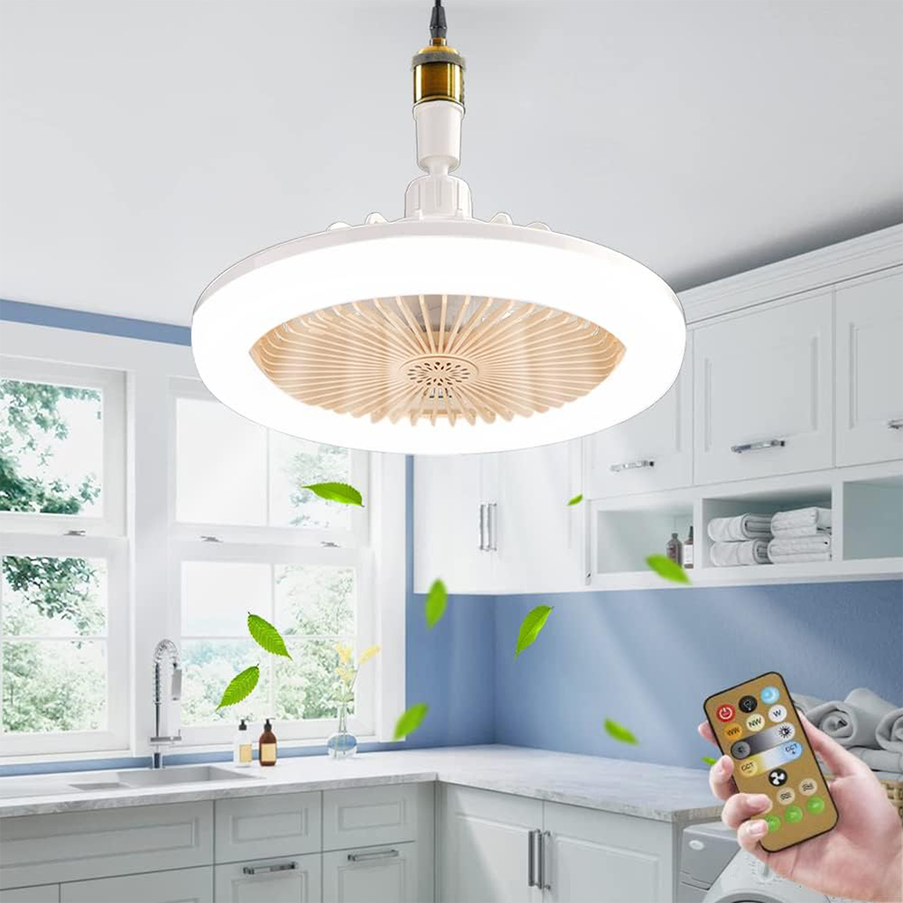 Ventilatore da Soffitto LED con Luce Regolabile e Telecomando