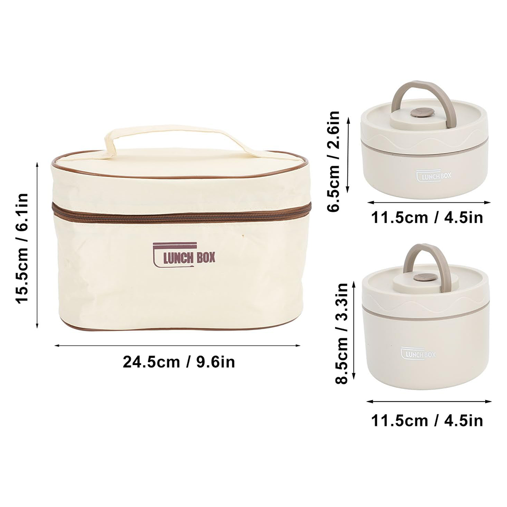 Lunch Box Termico Multistrato e Borsa per il Trasporto