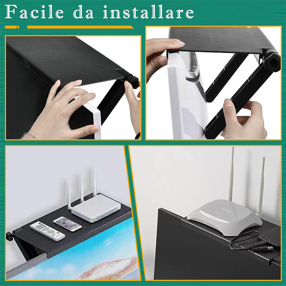 Mensola Universale Ripiegabile per Monitor e TV