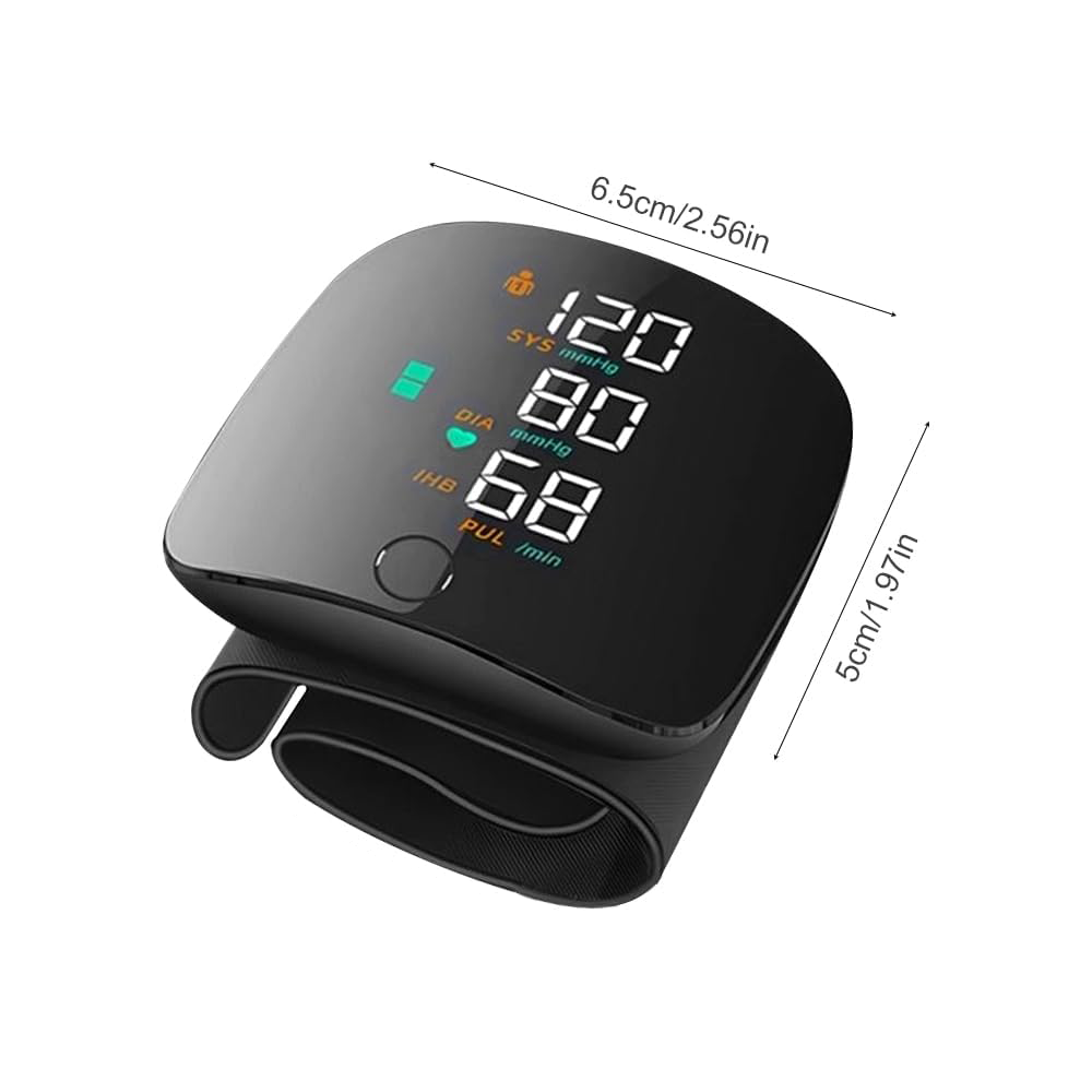 Misuratore di Pressione da Polso LED Touch con Voce Italiana