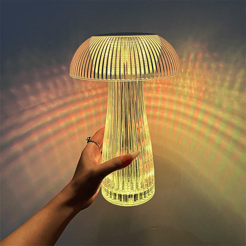 Lampada da Tavolo Ricaricabile a Fungo RGB