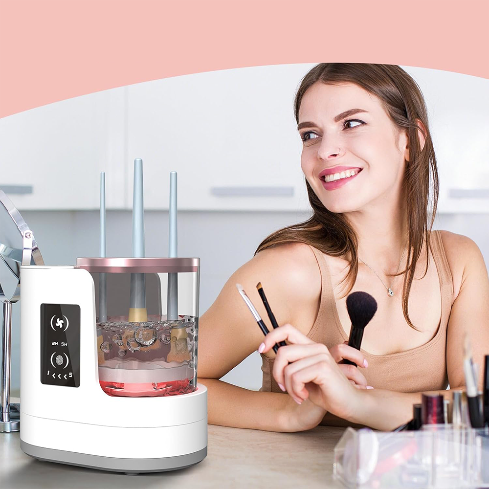 Lava e Asciuga Pennelli Trucco Automatico 3 in 1