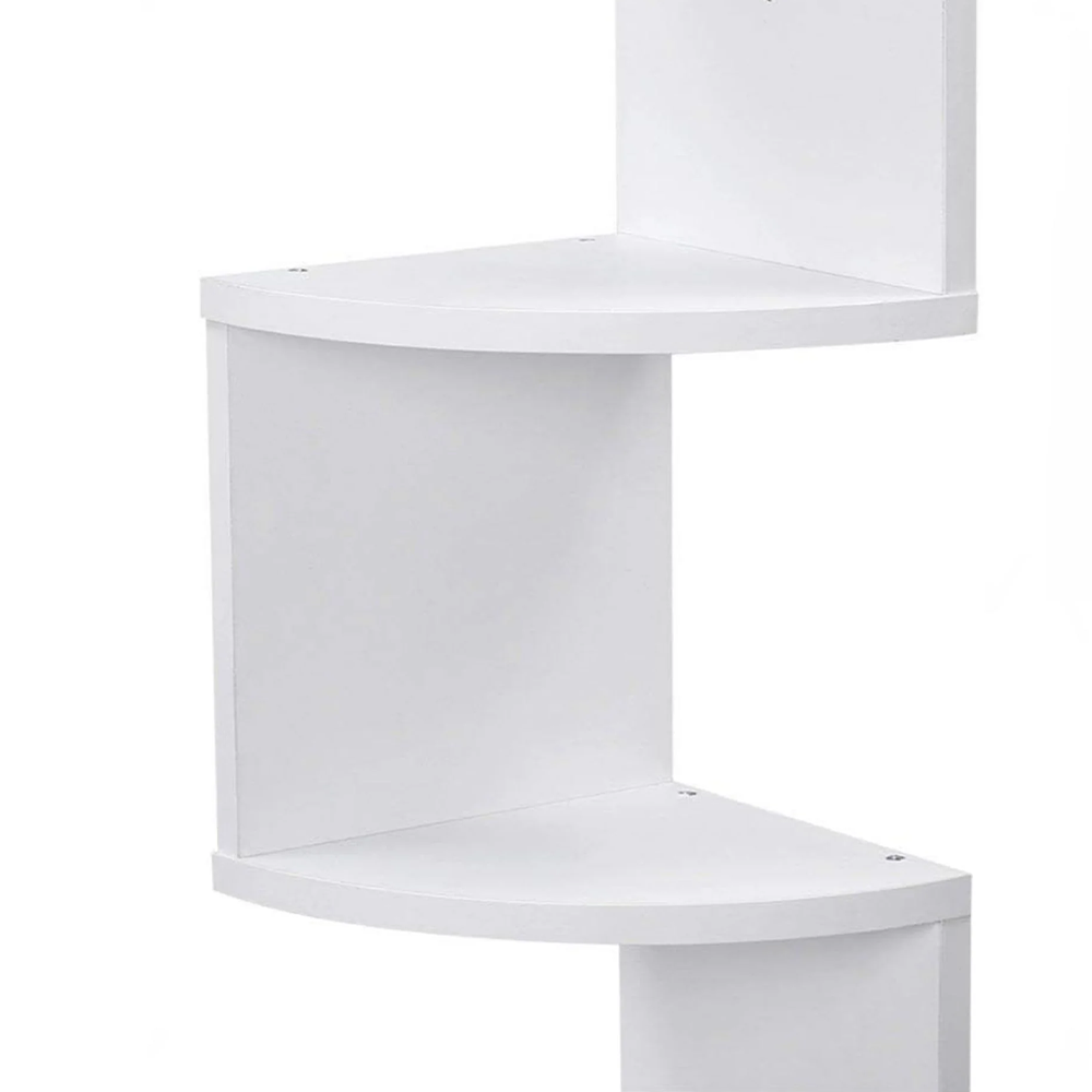 Mensole Angolari a 5 Ripiani  – Design Moderno e Salvaspazio