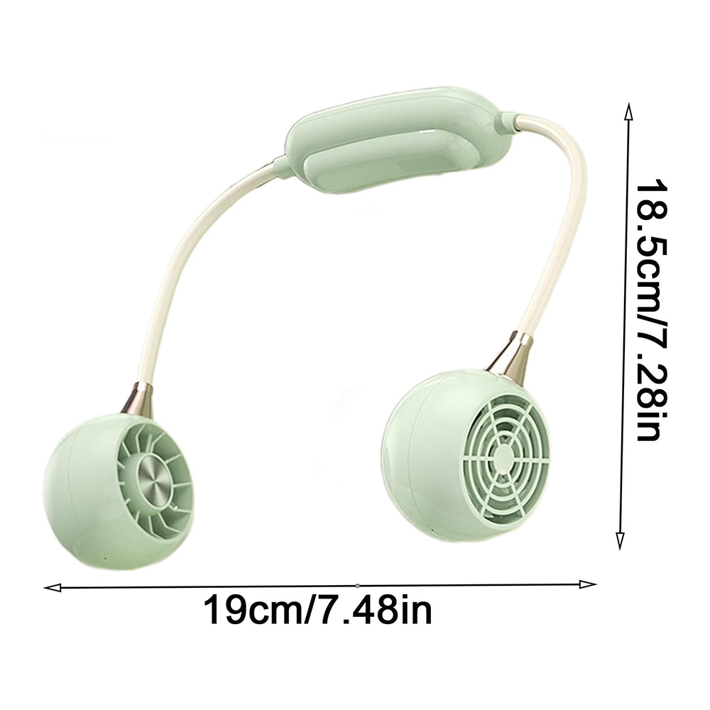 Ventilatore da Collo Portatile Ricaricabile – 3 Velocità, Mani Libere, Design Ergonomico