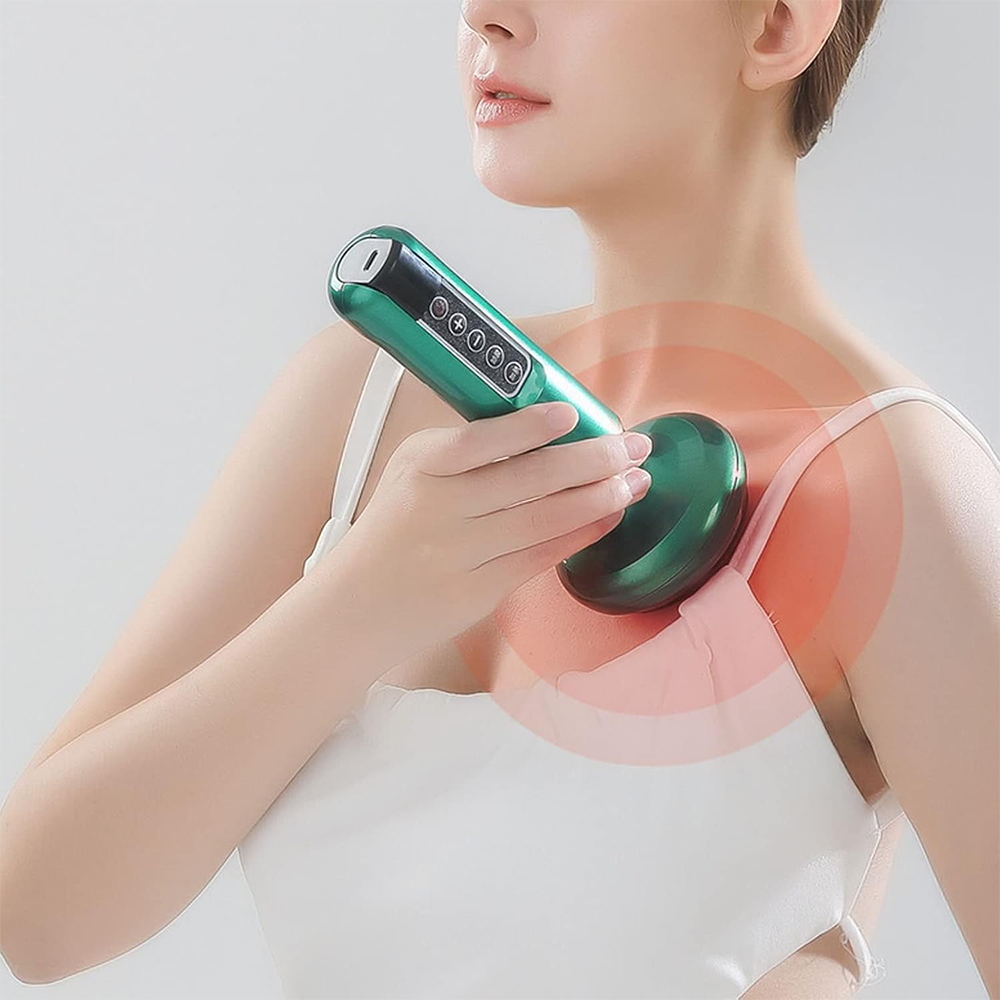 Massaggiatore Intelligente per Terapia a Coppettazione con Calore e Aspirazione Regolabile