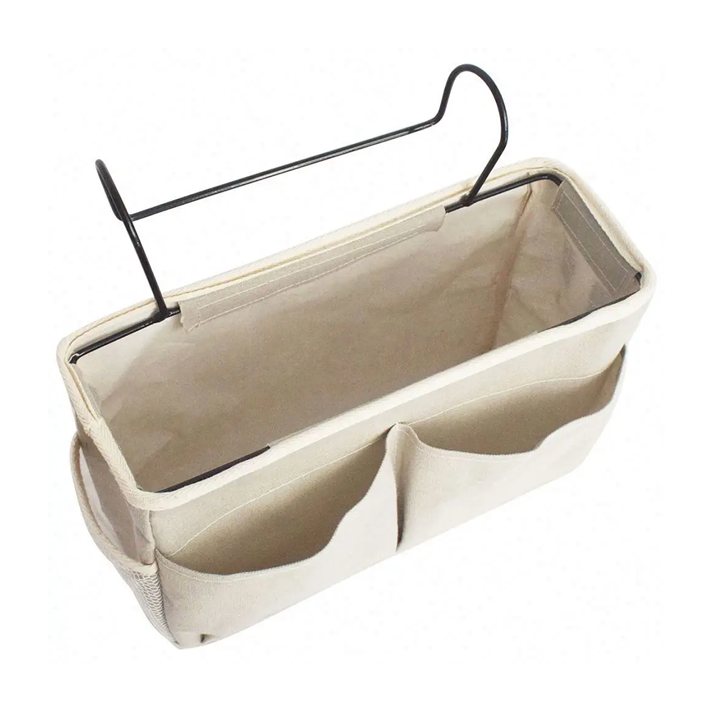 Organizer da Letto in Tela – Portaoggetti Comodino Multitasca