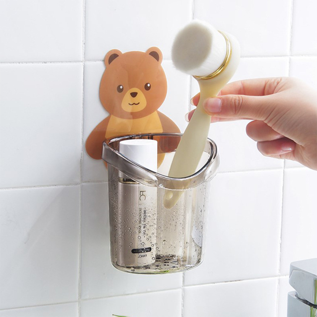 Portaoggetti Orsetto da Parete Salvaspazio per Bagno