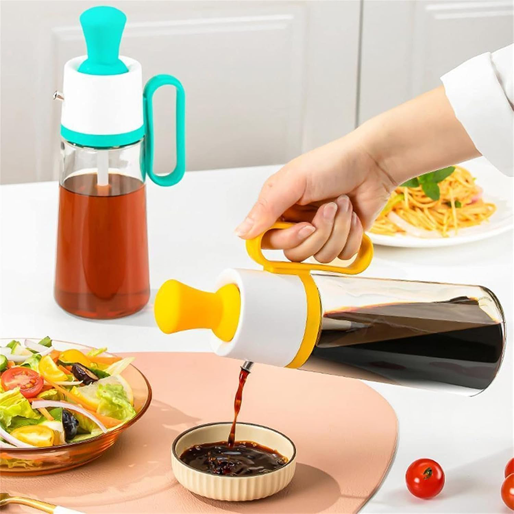 Oliera 3 in 1 Multifunzionale  – Bottiglia Vetro con Pennello Integrato