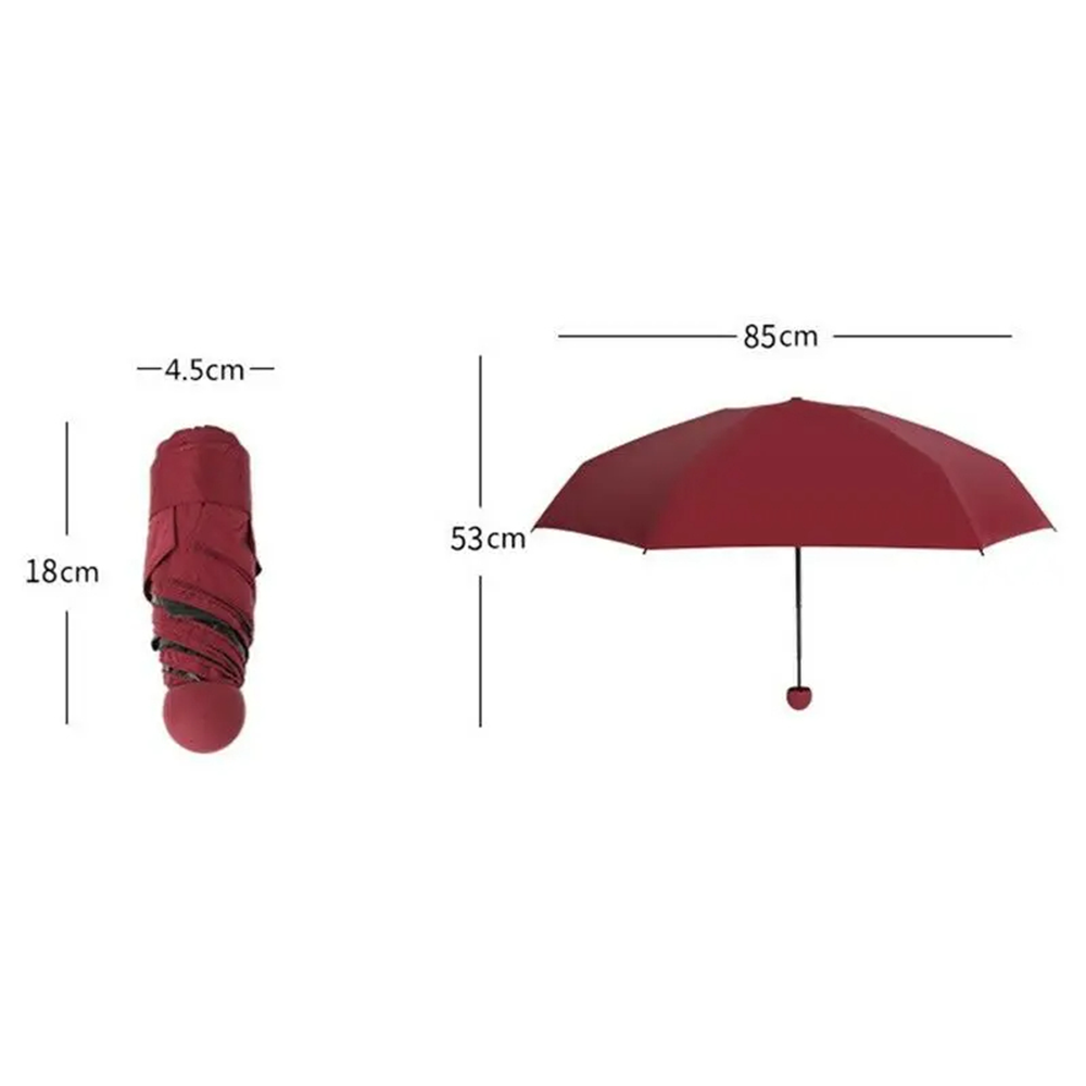 CapsuleShield - Ombrello Tascabile Ultra Leggero Anti-UV